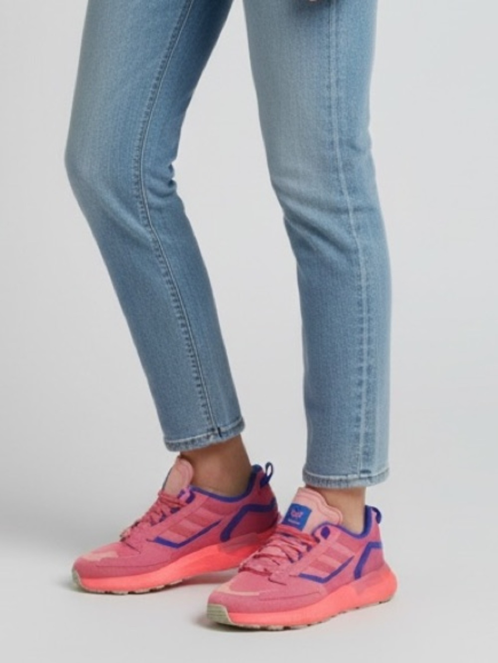 ADIDAS originals ZX 5K boost sneakers in pink size 8